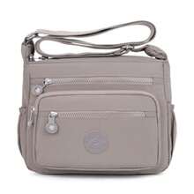 Pealwel Women Shoulder Handbag Roomy Multiple Pockets Bag Ladies Crossbody Purse Tote Top Handle Satchel - 卡其色 - 查看 1