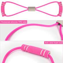 This Home Fitness Resistance Band (Figure-Eight) Is Designed For Shoulder Development, Back Shaping, And Arm Slimming. Suitable For Full-Body Workouts, Abdominal Exercises, Rowing, And Other Fitness Activities – Enhancing Strength And Flexibility. - Multicolor - View 5