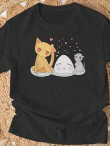Vintage Kyo Yuki Onigiri Fruit Basket And Mouse T-Shirt, Loose And Comfortable - Back - View 1