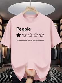 Camiseta clásica de cuello redondo para hombre, diseño sencillo y versátil, tela cómoda y transpirable, adecuada para uso casual diario. - Rojo - Ver 7