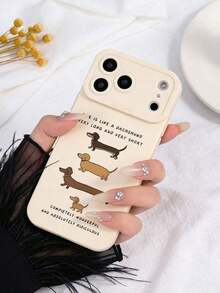 Liquid Silicone Phone Case With A Dachshund Pattern, Full Body Protection, Shockproof And Drop-Proof, Compatible With International Version Galaxy Phones (Not The Domestic Version), Birthday Gift For Mom - Multicolor 5 - View 5