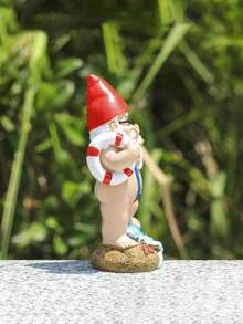 游泳圈、比基尼、冲浪、矮人工艺品、花园装饰、花园雕塑、白胡子矮人、户外装饰、饰品 - A - 查看 4