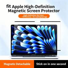 Magnetic Anti-Blue Light Screen Protector Compatible With Apple , Removable, Washable, Anti-Fingerprint, High Definition - View 5