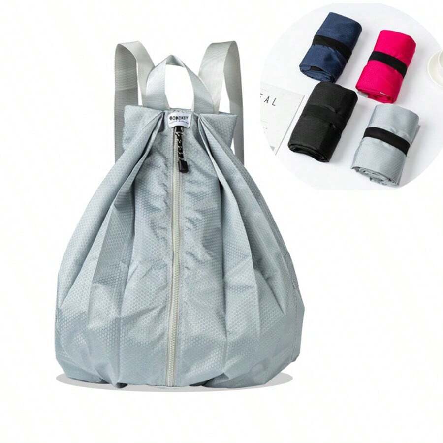 Large Capacity Foldable Backpack Outdoor Travel Portable Thickened Waterproof Sports Backpack Foldable School Bag - A - View 1