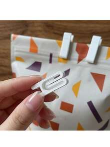 10件/1件 密封夾 – 提供多種清新迷人的顏色。適用於密封各種塑料袋和零食包裝。廚房收納、臥室儲物或旅行的必需品。 - 均碼 - 查看 7