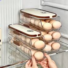 1 Piece, Multi-Layer Combination Egg Rack, Refrigerator Egg Storage Box, Egg Sorting Basket, Space-Saving, Automatic Rolling Egg Sorter, Large Capacity Egg Dispenser, Suitable For Refrigerator Storage, Refrigerator Organization - View 2