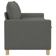 Canapé Gris foncé 156 x 81 x 87,5 cm Tissu - Gris foncé - Voir 4