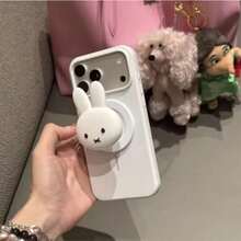 1pc New Cute Silicone Phone Holder, Integrated Magnetic Stand, Portable Phone Back Sticker, Fashionable & Adorable Phone Accessory For Girls - Multicolor - View 6