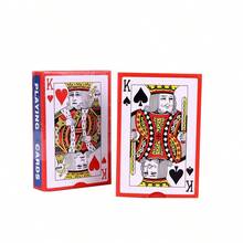 54 piezas Naipes con núcleo gris y dorso rojo, adecuados para actuaciones de magia, juegos de mesa de fiesta, tamaño de carta 56x86mm, naipes, juegos de cartas, barajador de cartas, cartas de mesa, juegos de cumpleaños - Rojo - Ver 7