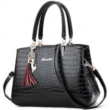 ALARION Womens Purses And Handbags Shoulder Bag Ladies Designer Satchel Messenger Tote Bag - 1-r-黑色 - 查看 1