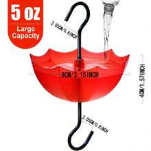 2 chiếc bình đựng thức ăn cho chim ruồi và chim vàng anh màu đỏ, dung tích 5oz, có rãnh chống kiến, kèm móc treo. - Máng nước hình ô đỏ - Xem 2