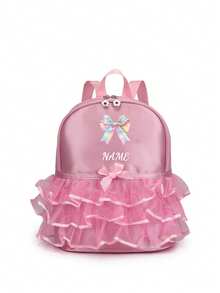 This Back To School Personalized Learning Bag/Dance Bag Set Comes In Multiple Sizes, Featuring A Pink Lace Bow Pattern, Perfect For School, Dance Class, Travel And Daily Use. It's Also A Great Gift Choice For Friends, Daughters' Birthdays, Collections Or Christmas. - Multicolor - View 18