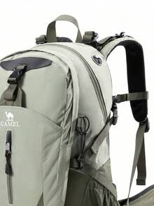 CAMEL CROWN 專業戶外登山背包，男款大容量旅行背包，女款登山運動攀岩背包 - 苔石綠 - 查看 4