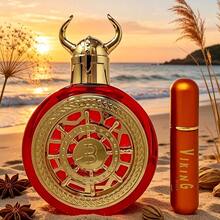 Bharara Viking Series Four Neutral Perfume Spray, 3.4oz100ml, Citrus Wood Flower Fragrance, Lasting Fragrance, Suitable For Any Place, Noble And Luxurious Gift Box Packaging, Perfect Choice For Gifts - 紅色的 - 查看 6