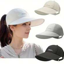 2 Packs Of Spring/Summer Sun-Protective Baseball Caps, Unisex, Lightweight And Adjustable, Hook And Loop Clos - Multicolor - View 2