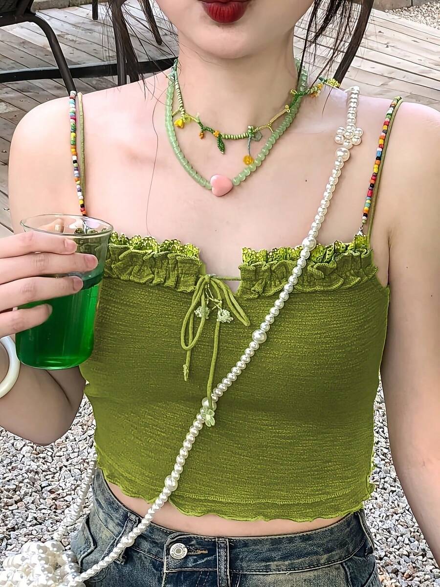 Women Tops - Green - View 1