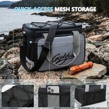 Waterproof Paddleboard Deck Bag, Paddle Board Accessories Storage Organizer Dog Travel With Adjustable Dividers Mesh Pockets - Grey - View 3