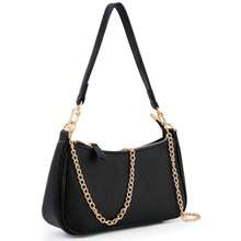 Purses For Women Shoulder Bag And Handbags, Small Leather Hobo Purse With Removable Straps Cute, Retro - Aa-black - View 1