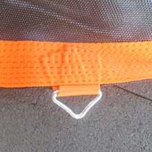 Round Trampoline Mat, Made Of Polypropylene, Orange - Black + Orange - View 7