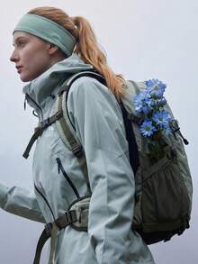 CAMEL CROWN 專業戶外登山背包，男款大容量旅行背包，女款登山運動攀岩背包 - 苔石綠 - 查看 2