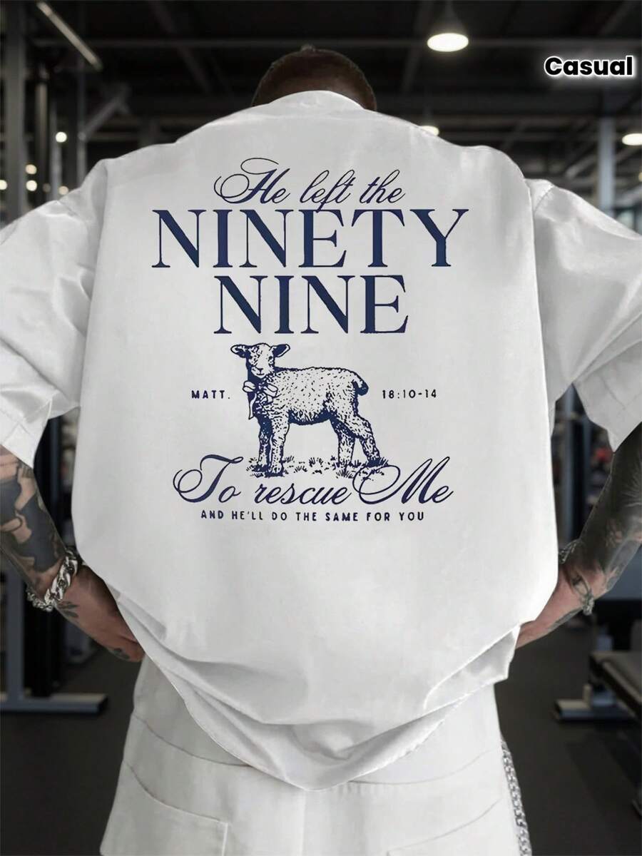 Estilo casual muy versátil para todas las estaciones, camiseta de manga corta para hombre muy versátil. - Blanco - Ver 1
