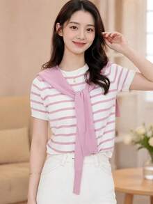 Women Tops - Pink - View 6
