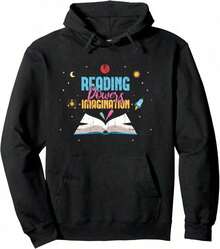 Book Nerd Compatible, Fun Gift For Readers, Book Lovers, Men And Women, Hoodie. - 黑色19 - 查看 1