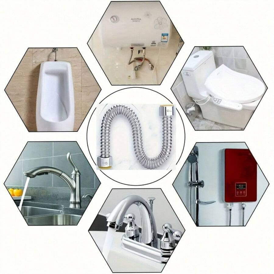 Stainless Steel Anti-Explosion Corrugated Flexible Hose, Soft Water Supply Pipe, Universal Connector For Toilet, Water Heater Faucet - Hose - View 1