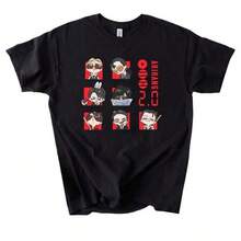 Bangtan World Tour T-Shirt, Arirang T-Shirt, Arirang 2.0 Cosplay T-Shirt. With A Casual, Loose Fit, It Offers Comfort And Ease Of Use; Available In Both Children's And Adult Sizes. - 黑色 - 查看 1