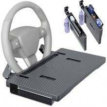 sdfsgfhg[Utility model registration certificate] Two-in-one multi-functional folding car handlebar table, steering wheel table, car gap mat and storage box, suitable for 98% of car models, PC work/dining/rest, multi-function tray carbon pattern/Japanese planningdsfhgsh - 写真の通り - チェックする 2