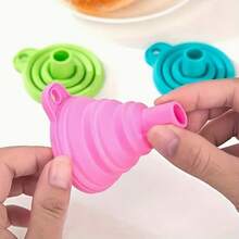 1/2pcs Foldable Funnel, Suitable For Water Bottle Liquid Transfer, Kitchen Tool, Kitchen Accessory - View 8
