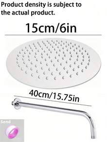 Đầu vòi sen tròn bằng thép không gỉ 12 inch, áp lực cao, thiết kế xoay được, gắn tường. Thiết kế siêu mỏng tiết kiệm nước, lưu lượng nước cao, bề mặt được đánh bóng, dễ dàng lắp đặt trên tường và trần nhà. - tròn - Xem 22