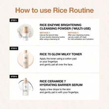 Korean Rice Glass Skin 4-Step Routine |   Moisturizing Rice Enzyme |   Rice Extract Toner, Skin Repair Serum, Moisturizerkorean Skincare Brightening Hydratingdrating, Korean Skincare, Glass Skin, Affordable Gentle. - Collagen(3pcs) - View 5