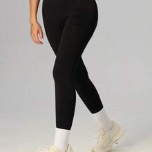 Nana's Women's Clothing Store Yefecy Mallas moldeadoras de cintura alta para mujer - Adecuadas para deportes, correr, ciclismo, yoga, pickleball y otras ocasiones casuales, pantalones ajustados negros - Marrón Chocolate - Ver 5