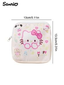 1PC Large-Capacity Sanitary Napkin Storage Bag, Cute Cartoon Kitten Pattern Sanitary Napkin Storage Bag, Portable Menstrual Products Set, Multi-Functional Waterproof Storage Bag - Multicolor - View 8