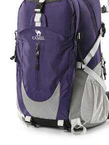 CAMEL CROWN Professional Outdoor Hiking Backpack, Men's Large Capacity Travel Backpack, Women's Hiking Sports Climbing Backpack - Aurora Purple - View 5