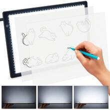 Art Tracing Board - Ideal For Sketching, Animation, Tattoo Transfer, And Diamond Painting - Black - View 4