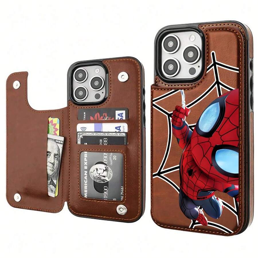 Marvel RedAraña Shockproof Case Compatible With IPhone 16, 17 Air, 15 Plus, Galaxy S23/Galaxy S23+/Galaxy S24 Ultra, High Quality Print And Silicone, Amazing And Perfect Fit, High Quality. - 棕色 - 查看 1