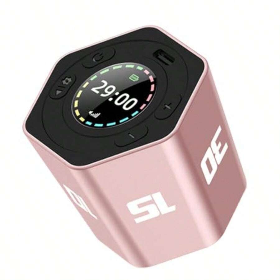 Digital Timer Clock - Sensor Rotating Display, 60 Hour Battery with USB Charge, Classroom Timer with Easy Set, Kitchen Study for Cooking Baking Meeting, Timers Clock for Exercise Bathroom Daily Use - Rosa1 - Ver 1