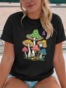 Women T-Shirts - Black - View 1