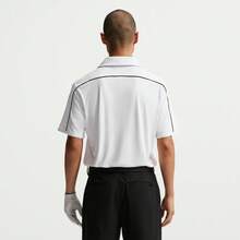 Nike Áo Polo nam AS M NK DF PAR POLO SS SOLID, Áo polo tay ngắn cổ bẻ dệt kim TIB0234-100 - Đen và trắng - Xem 2