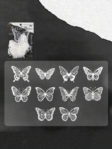 20pcs Vintage Butterfly & Shell Decorative Stickers, Creative Aesthetic Scrapbooking Stickers For Journals, Gifts, DIY Decoration, School Supplies - 2. Ballet Music - View 10