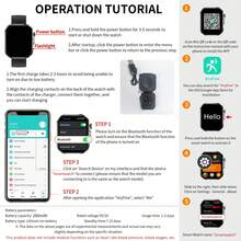 Reloj deportivo inteligente, adecuado para pantalla de reloj inteligente de alta definición, equipado con pantalla curva LED a color de alta definición, reproductor de música de pantalla táctil multilíngüe, función de teléfono, notificación de mensajes - Multicolor - Ver 8