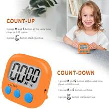 Kitchen Timers - White Blue Orange - View 3