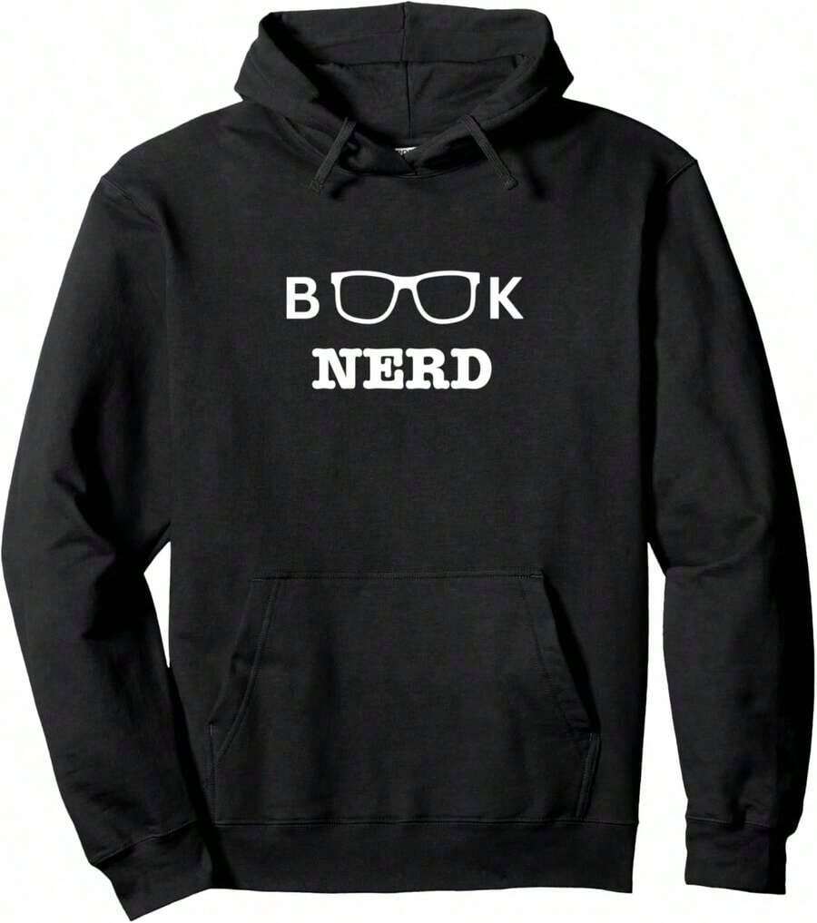 Book Nerd Compatible, Fun Gift For Readers, Book Lovers, Men And Women, Hoodie. - 黑色 16 - 查看 1