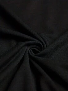 The "Blessed" Letter Print T-Shirt Is Stylish And Versatile, Suitable For All Skin Tones, And Can Be Worn For Everyday Wear As Well As Special Occasions. - Black - View 3