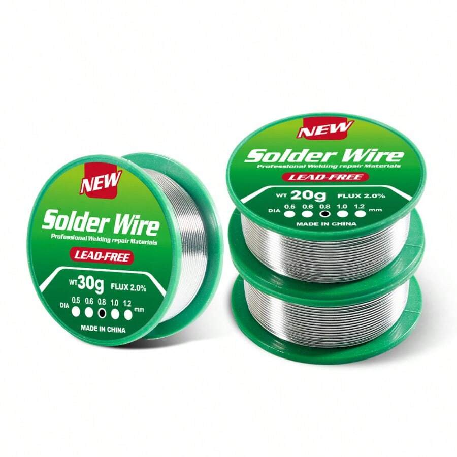 20g/50g/100g Sn99.3-Cu0.7 Lead-Free Solder Wire, 0.6/0.8/1.0mm Rosin Core, For Electrical Repair And Welding - A - View 1