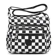 Pealwel Women Shoulder Handbag Roomy Multiple Pockets Bag Ladies Crossbody Purse Tote Top Handle Satchel - Black&white - 查看 1