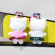 SANRIO 1件可愛卡通運動裝 Katie Cat 毛絨娃娃包掛飾，生日禮物、紀念品、情人節禮物 - 彩色 - 查看 5