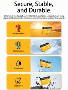 Kodak 32GB TF 記憶卡 256G 128GB 64GB 32GB Class A1-10 UHS-1 閃存卡 Micro SD 卡 適用於家用監控 - 查看 8